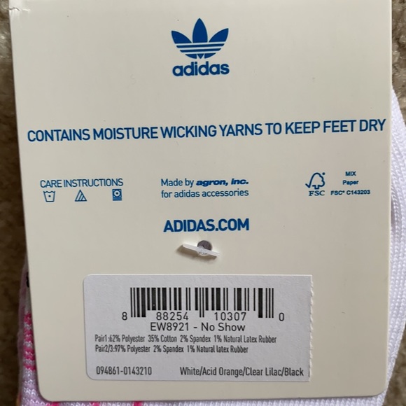 NEW Adidas color wash tie dye ankle socks - Picture 7 of 7